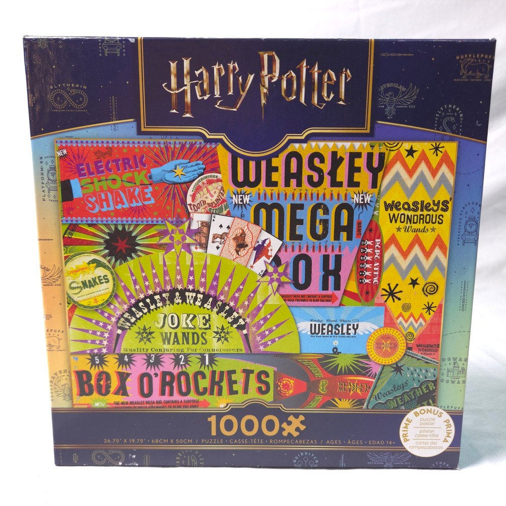 Harry Potter Ceaco 1000 Piece Puzzle Weasley Wizard Wheezes Joke Shop 88000